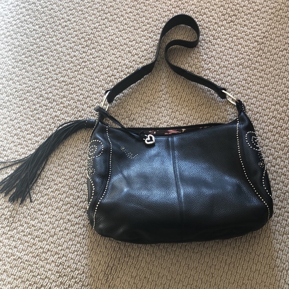 Like new,  Brighton shoulder bag with studded detailed embellishments. - Picture 3 of 6